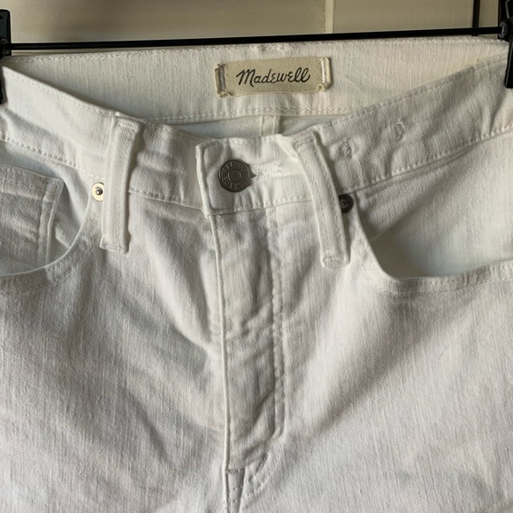 Madewell 9" High-Rise Skinny Jeans in Pure White size 27 - Picture 5 of 9